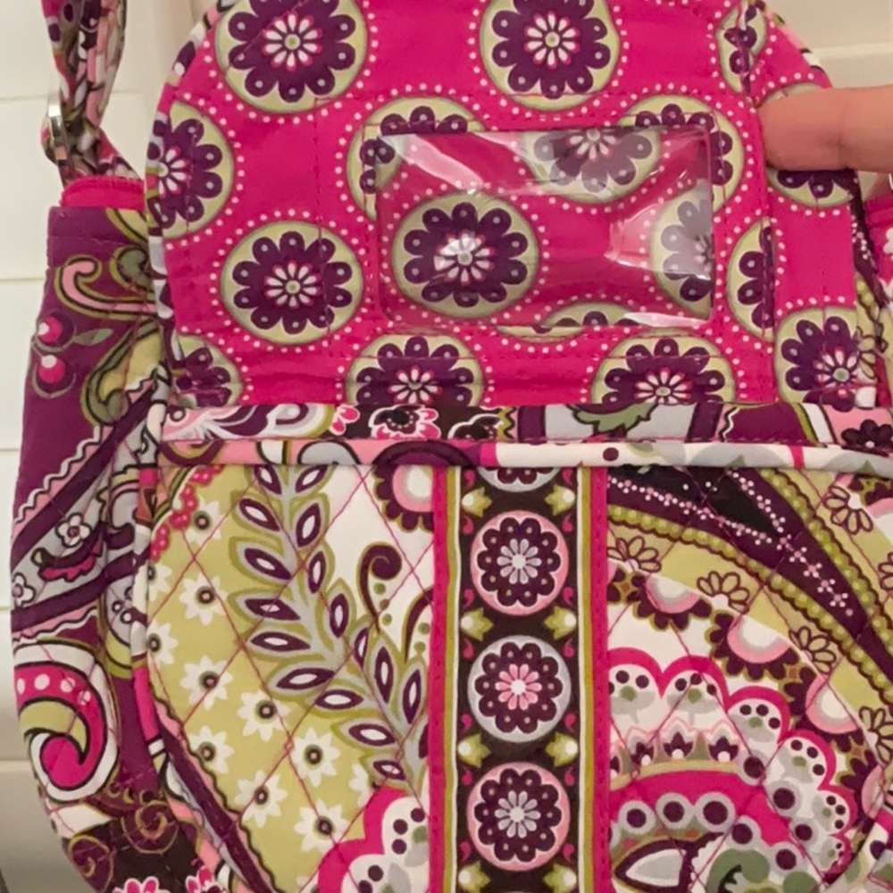 Vintage Vera Bradley Retired Very Berry Paisley Crossbody Bag NWOT - Picture 13 of 15